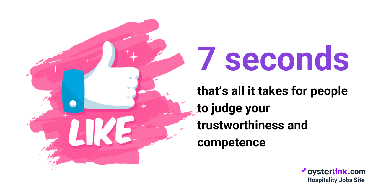 people determine if someone is good at their job and trustworthy within just 7 seconds